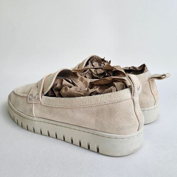 Suede Loafers Vionic Uptown Size 8.5 Pastel Peach Leather Comfort Flats Penny - Picture 5 of 14